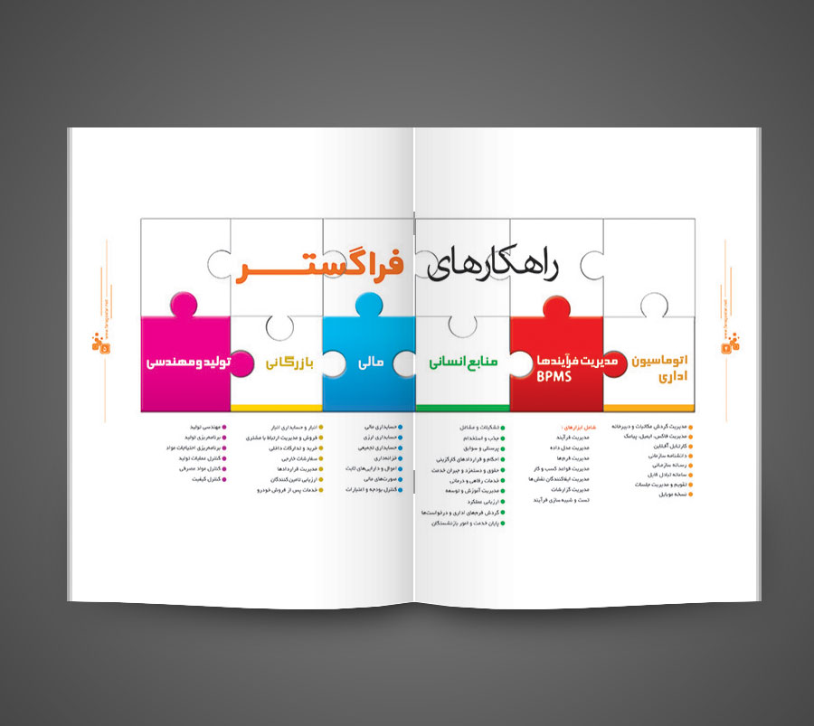 طراحی و چاپ کاتالوگ معرفی فراگستر